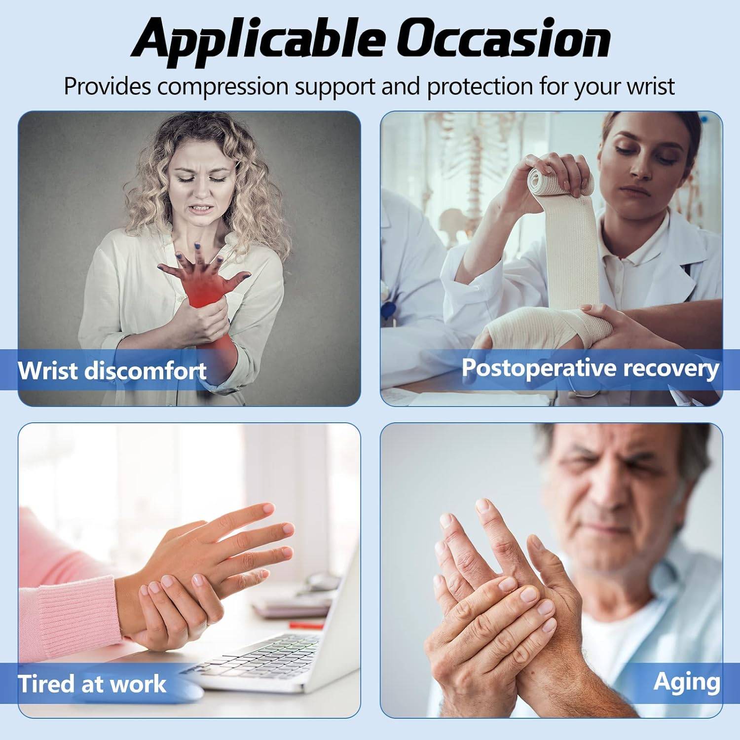 Adjustable Wrist Support Braces W/ Splint 4