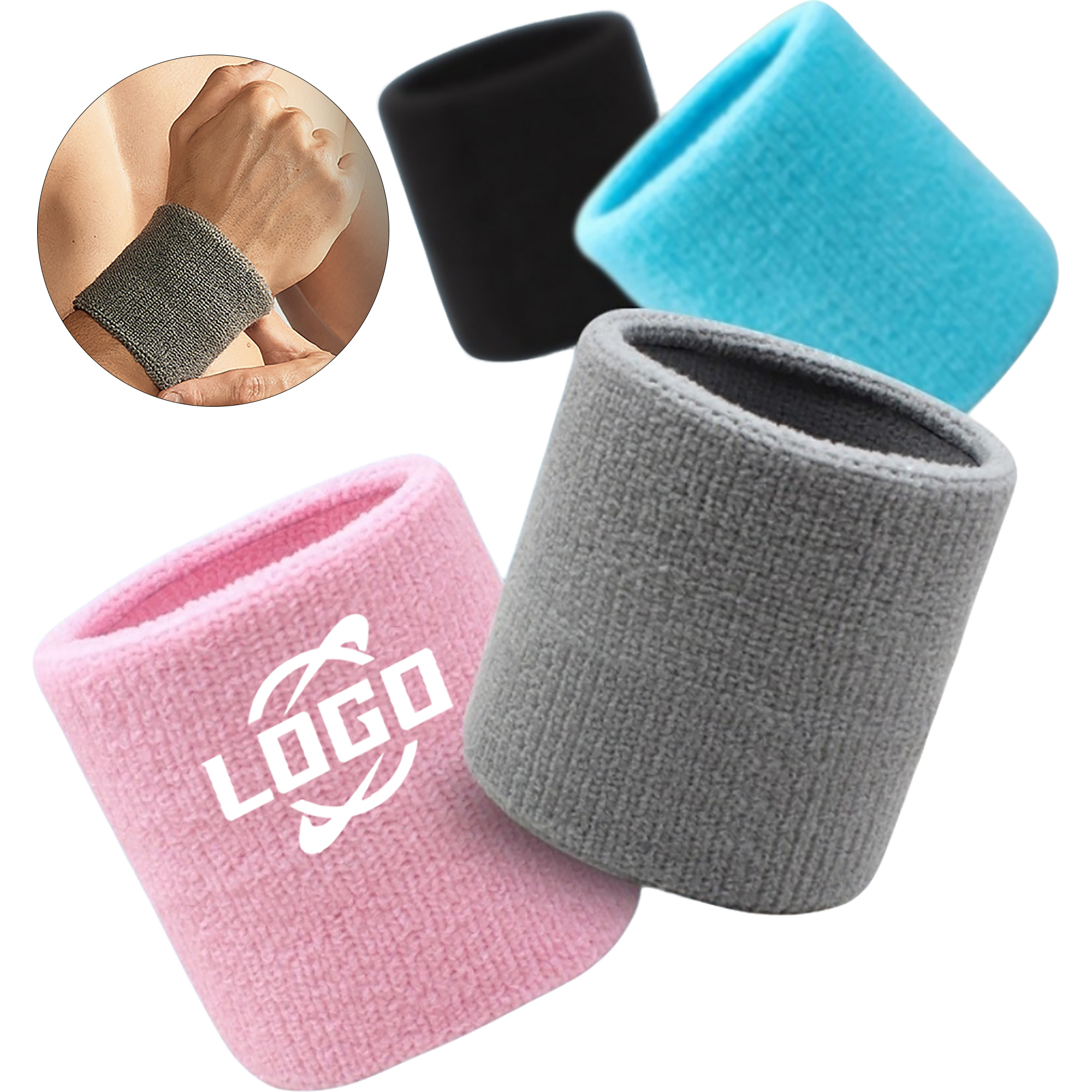 Breathable Cotton Coluorful Sports Wrist Guard 2