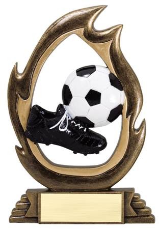 7 1/4" Tall Soccer Flame Series Award 3