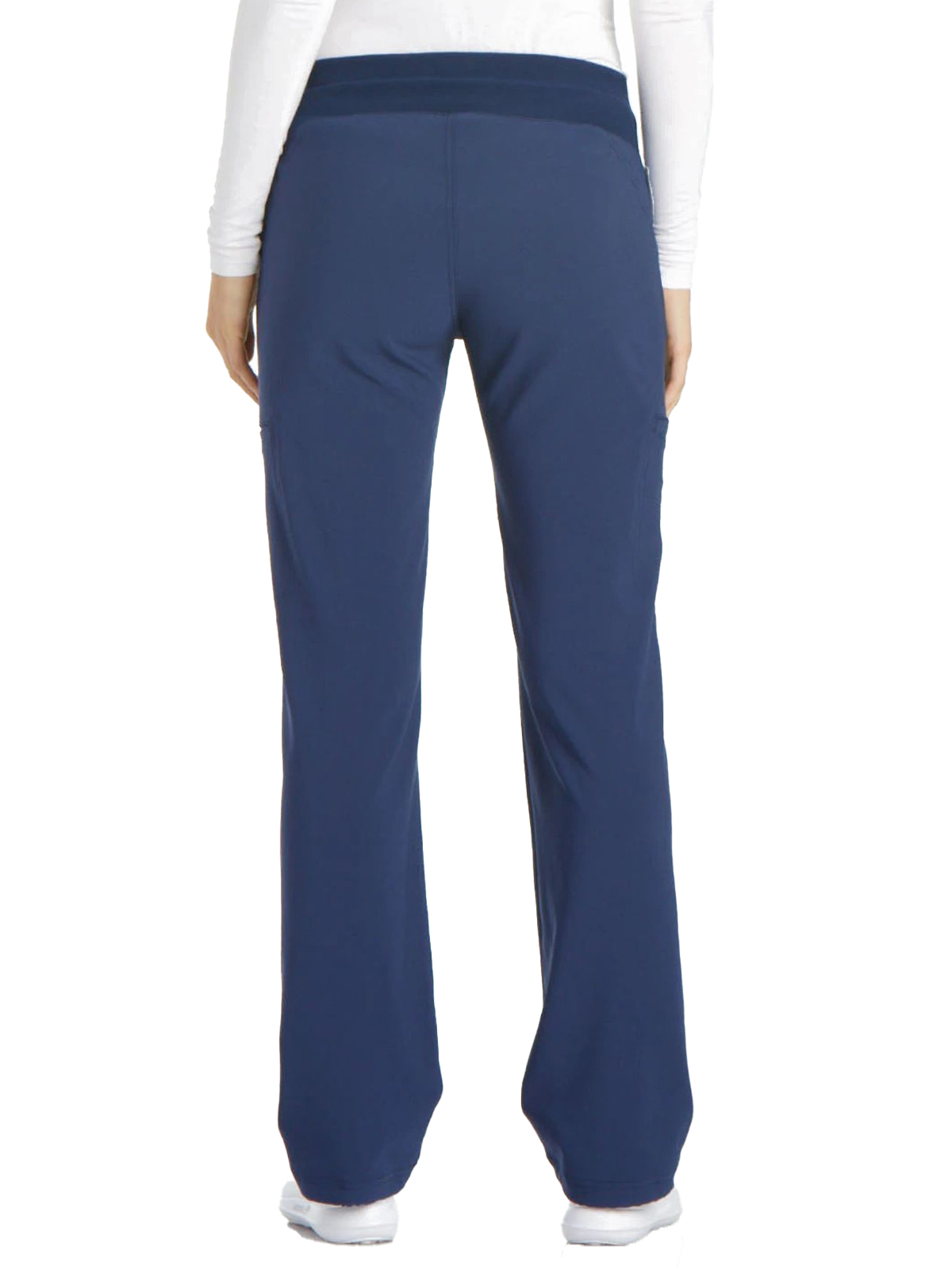Cherokee - iFlex - Mid Rise Straight Leg Comfort Knit Waistband Pull-on Pant 26