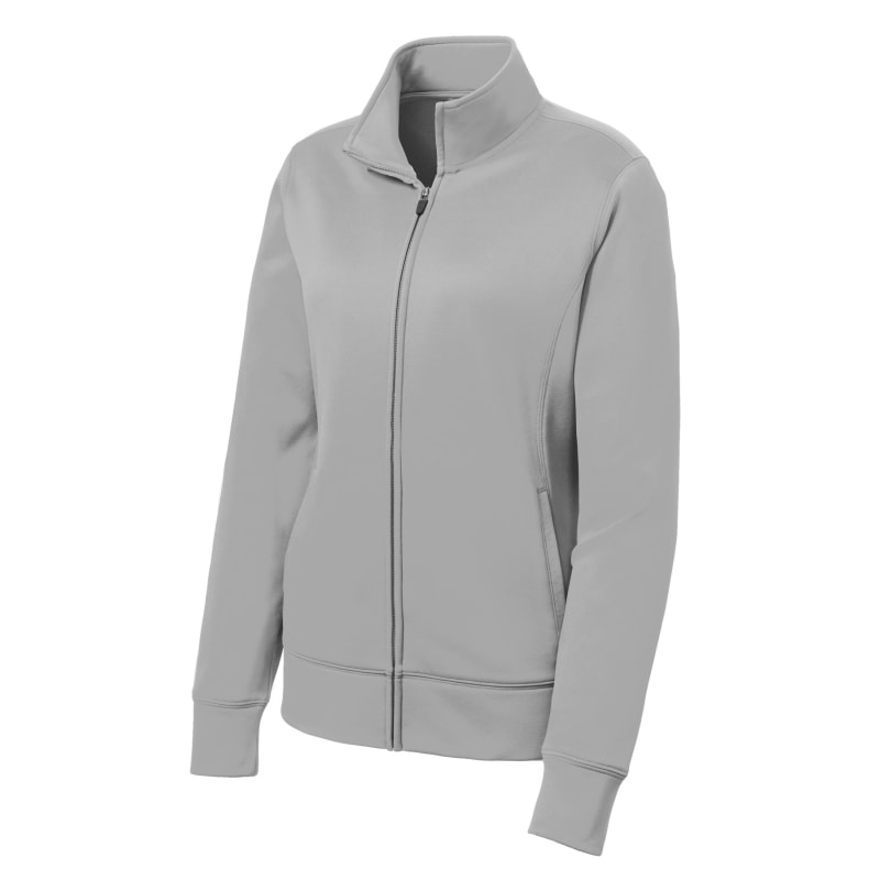 Sport-Tek Women's Sport-Wick Fleece Full-Zip Jacket. 4