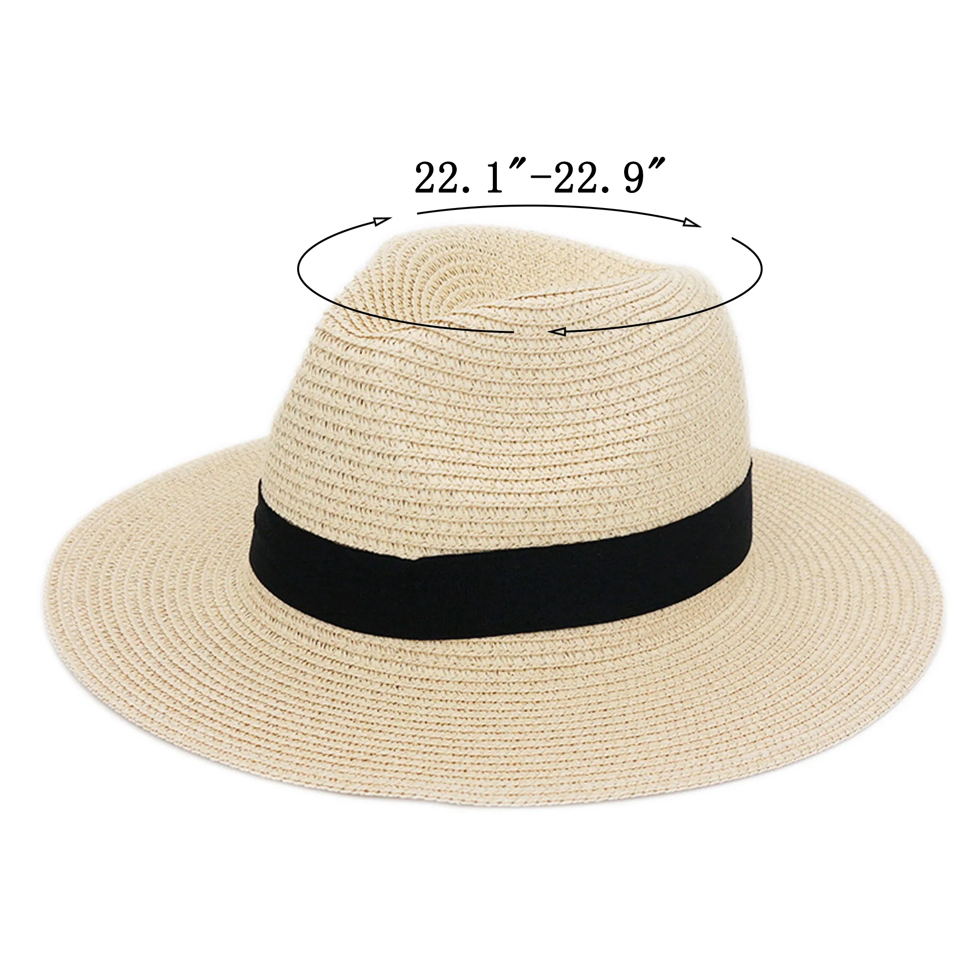 Large Brimmed Straw Panama Hat 9