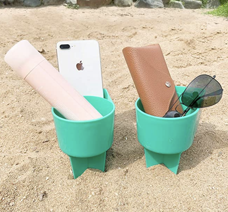 Beach Cup Holder with Pocket 1