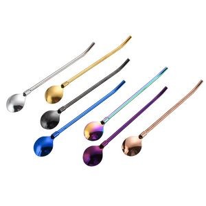 Reusable Stainless Steel Straws With Spoon Attachment 14