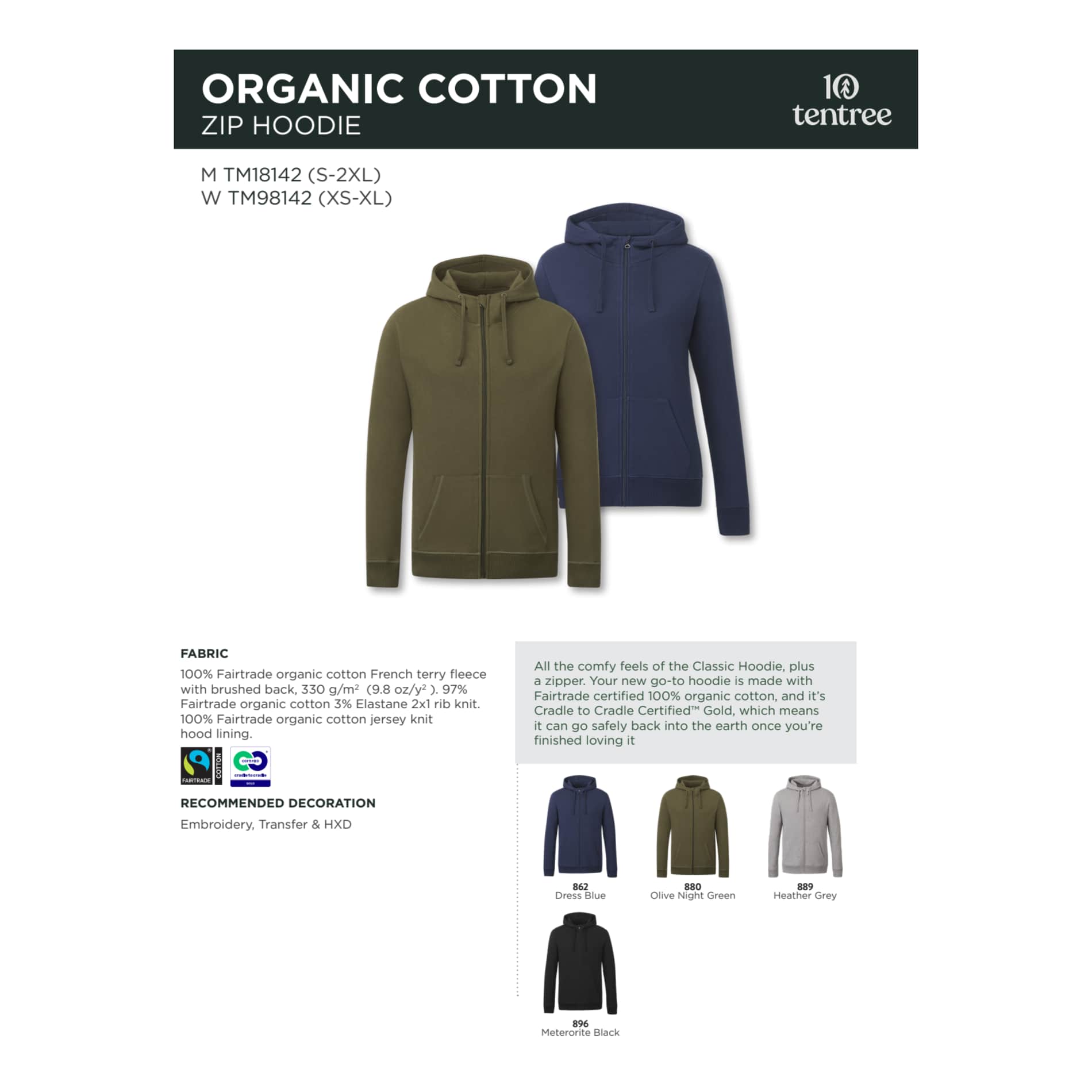 tentree Organic Cotton Zip Hoodie - Men's 83