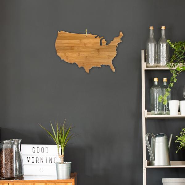 U.S. State Shaped Bamboo Cutting and Serving Boards 212