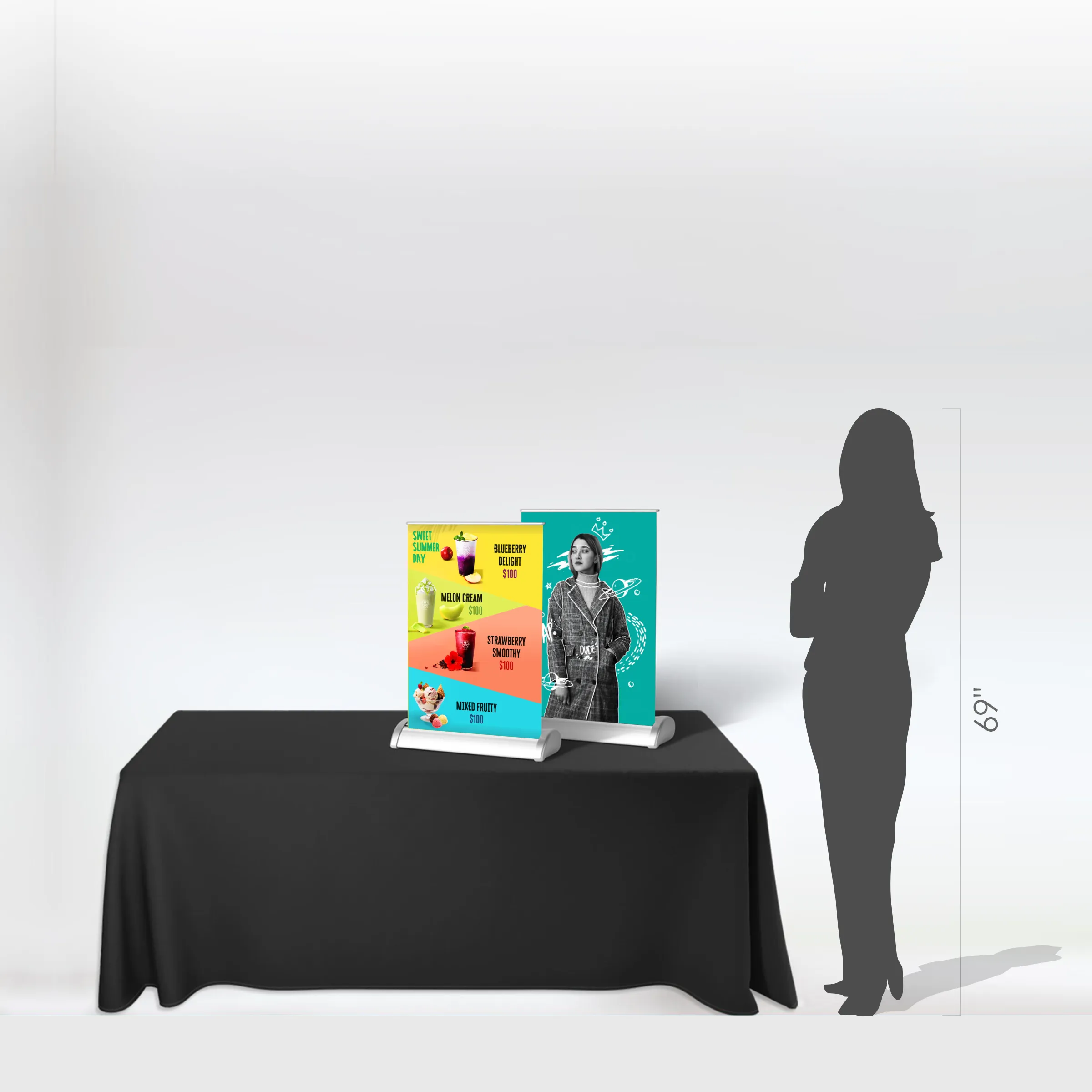A3 Table Top Retractable Banner Product Bundle/Kit 8