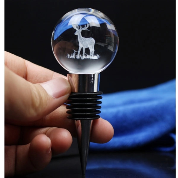 Crystal Globe Wine Bottle Stopper 2