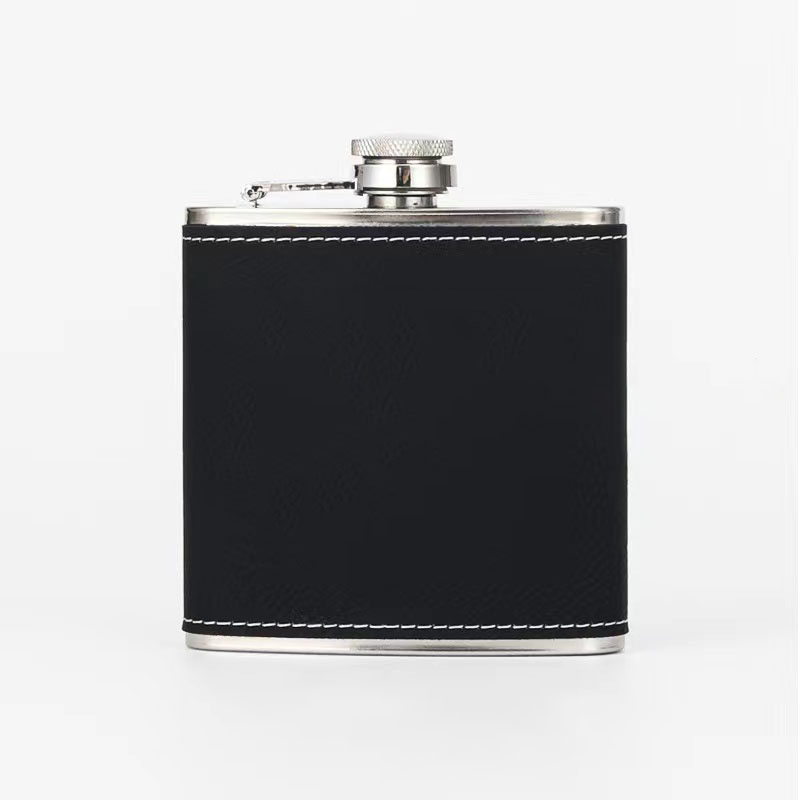 Stainless Steel Wrapped Hip Flask 6