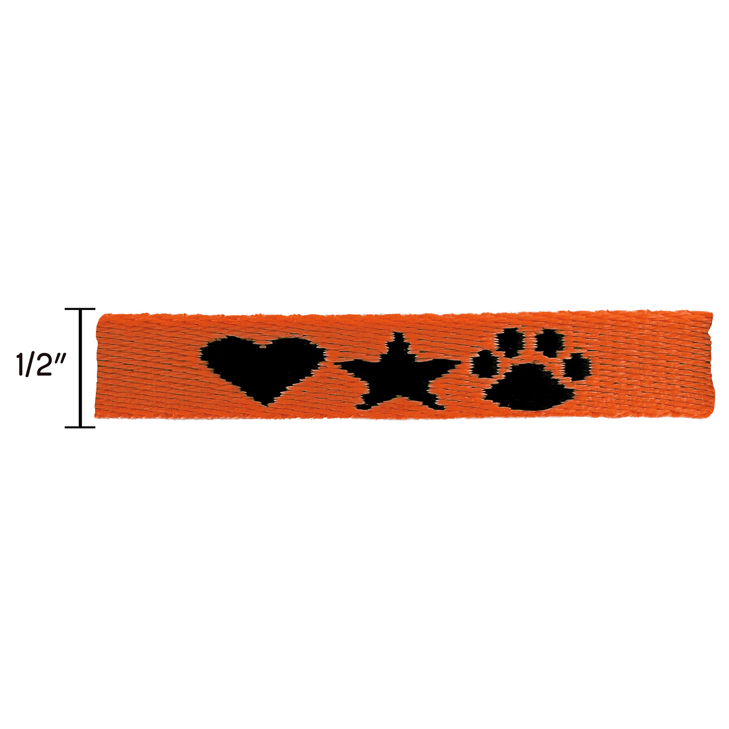 1/2" Woven Wristband w/ Black Slide Closure - "Select" Weave 9