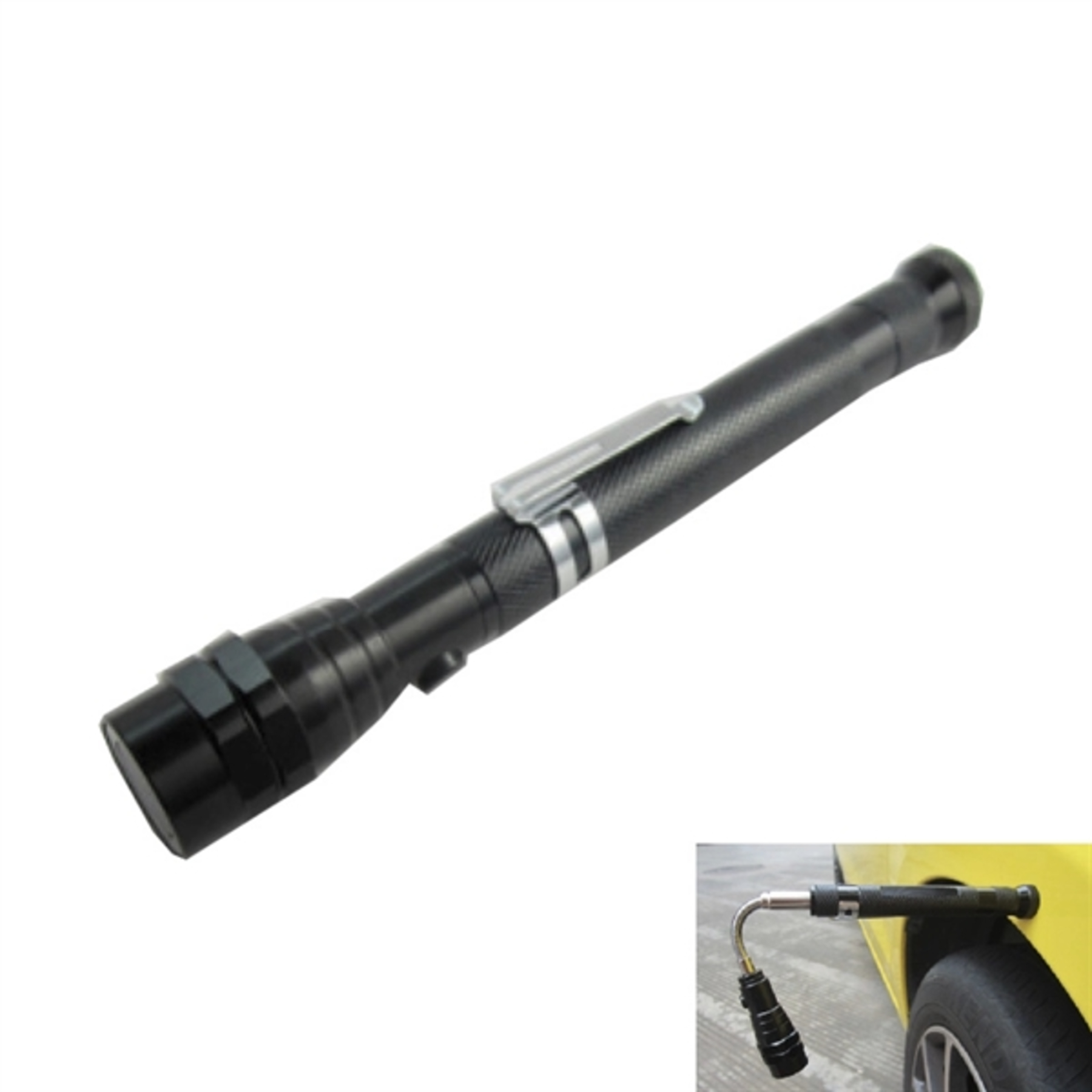 Telescopic Aluminum Flashlight With Magnet
1
