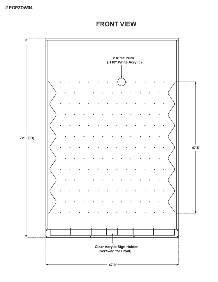 Monster Prize Drop Game 72"h
