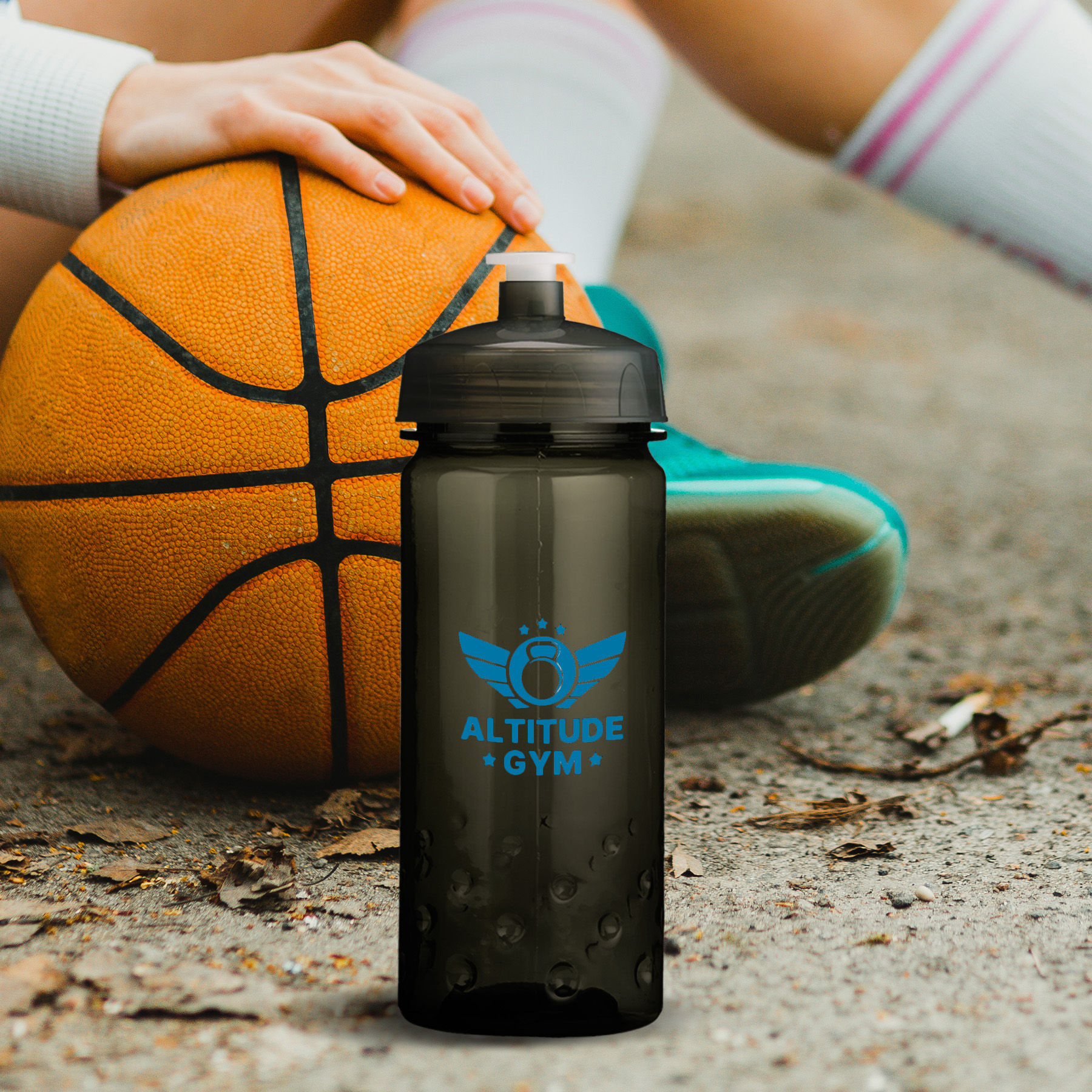 16 Oz. Polysure™ Inspire Bottle, custom plastic water bottle with logo imprint 5