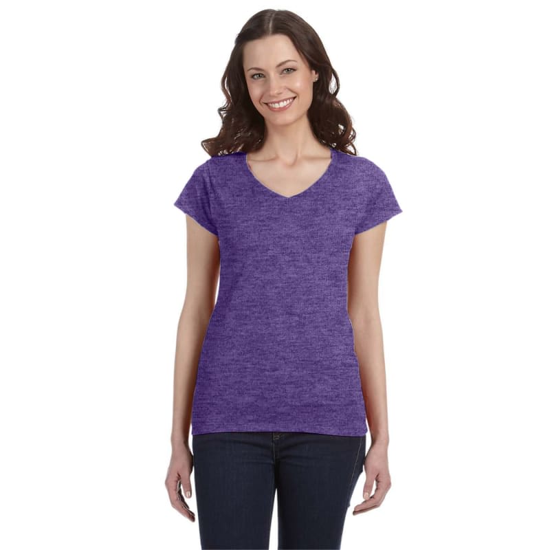 Gildan SoftStyle® Ladies 4.5 Oz. Junior Fit V-Neck T-Shirt 7