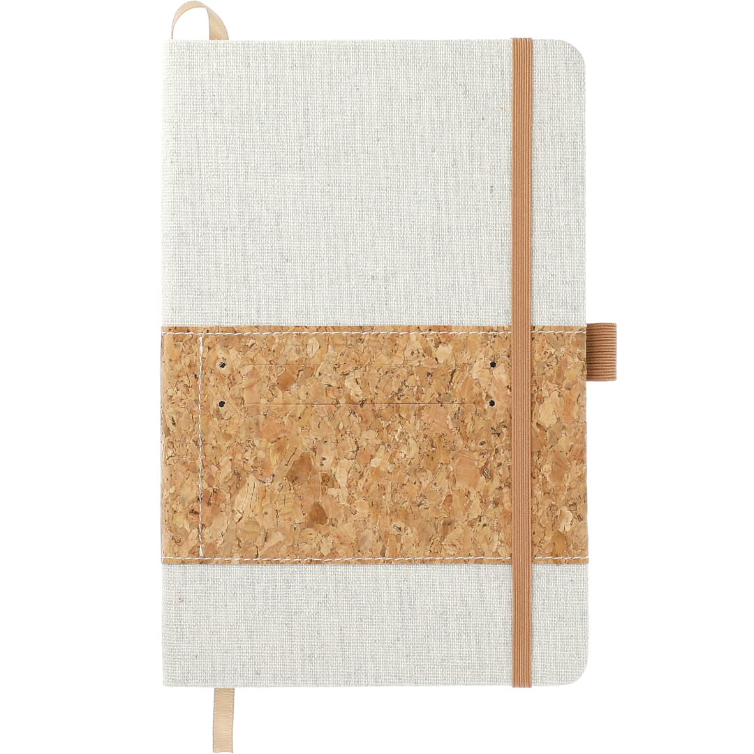 FSC® Mix 5.5" x 8.5" Recycled Cotton Cork Notebook 4