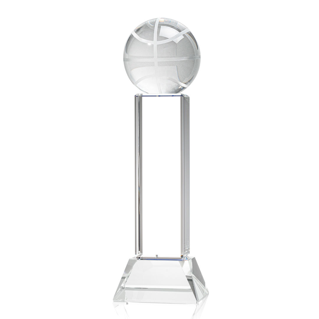Basketball Award on Stowe Base - Clear 2
