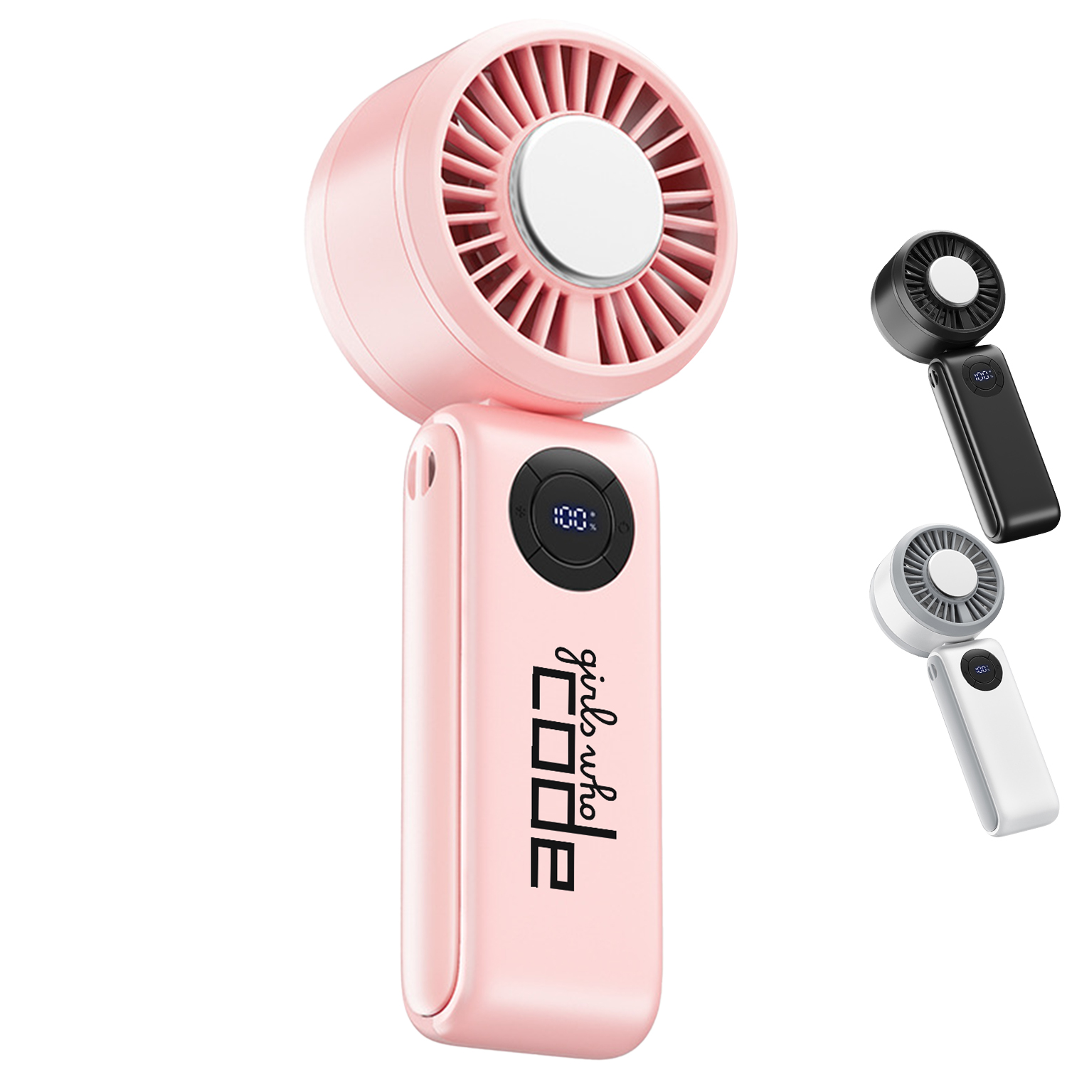 90° Adjustable Folding Wearable USB Charging Fan 3