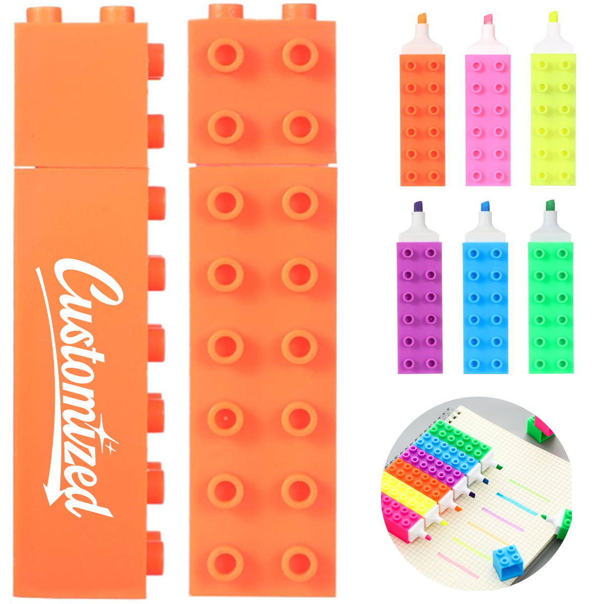 Block Shaped Highlighter Marker 4