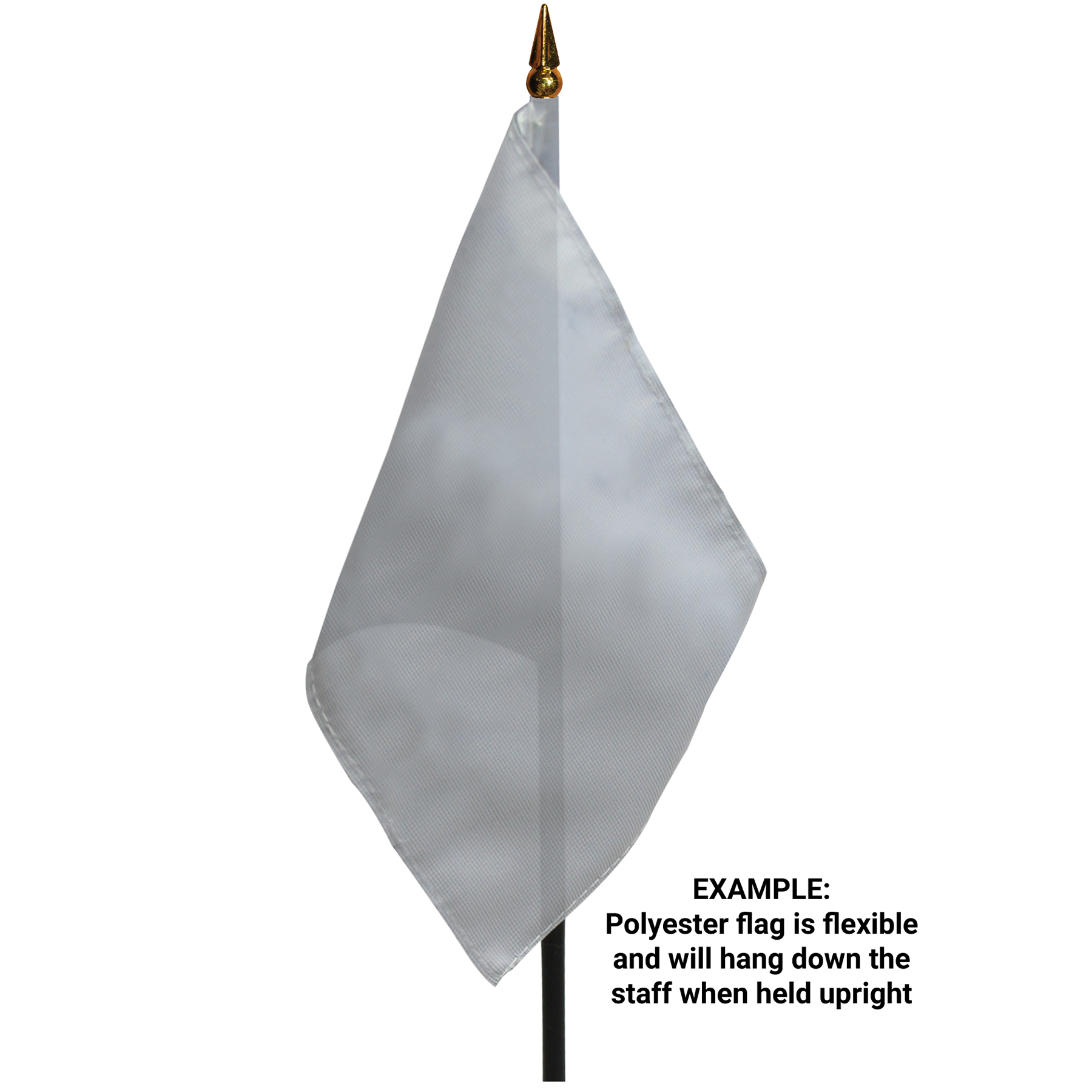 8"x 12" Single Reverse Polyester Stick Flags 3