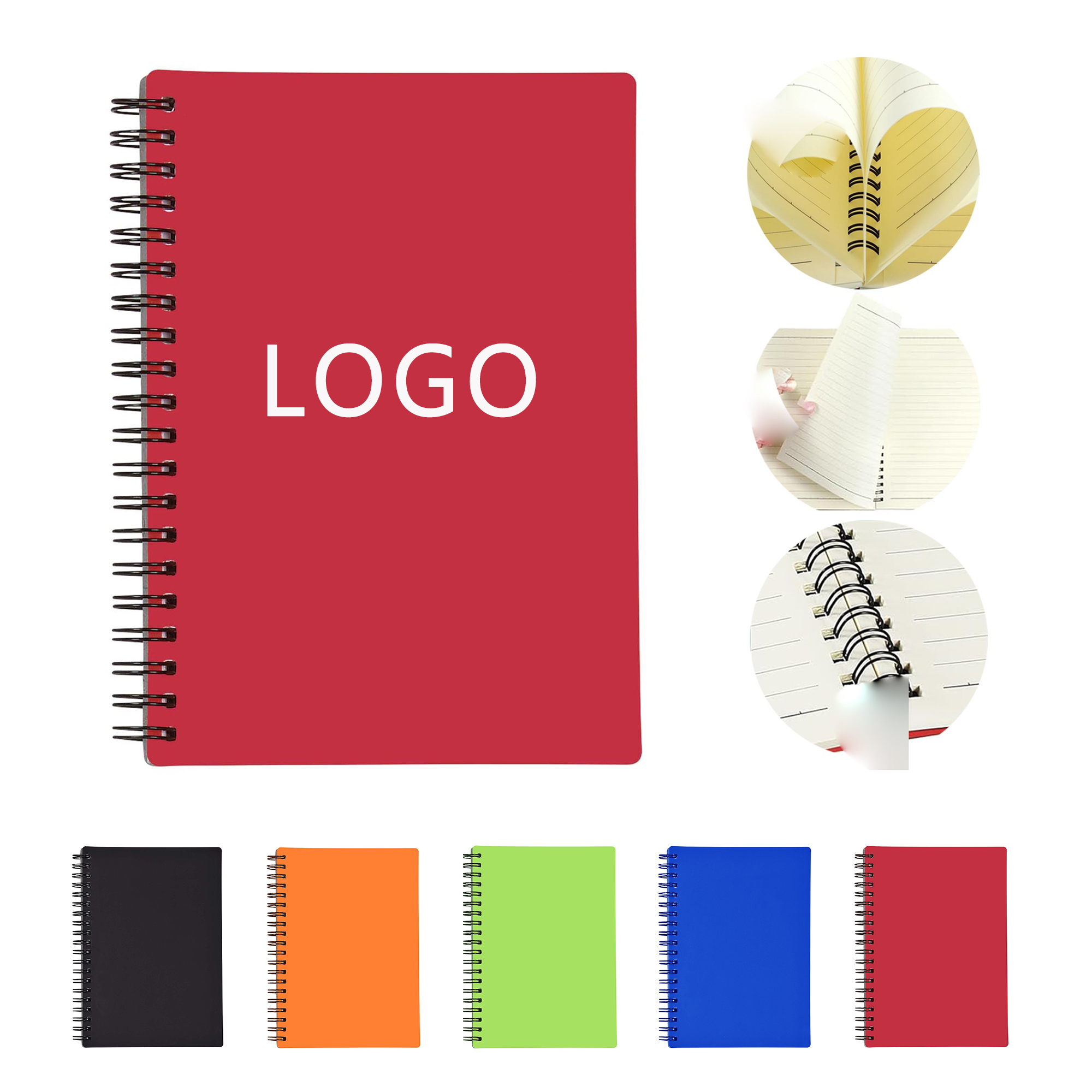 Ruled Lines Spiral-Bound Notepad Notebook 2