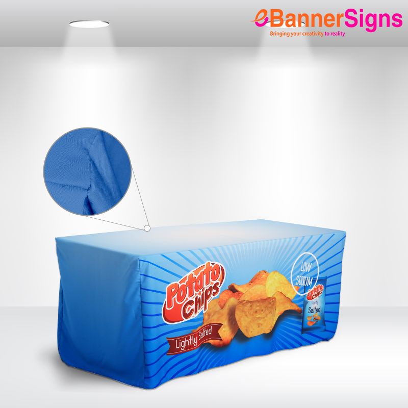 Fitted Table Cover (4-Sided Closed Back) 4