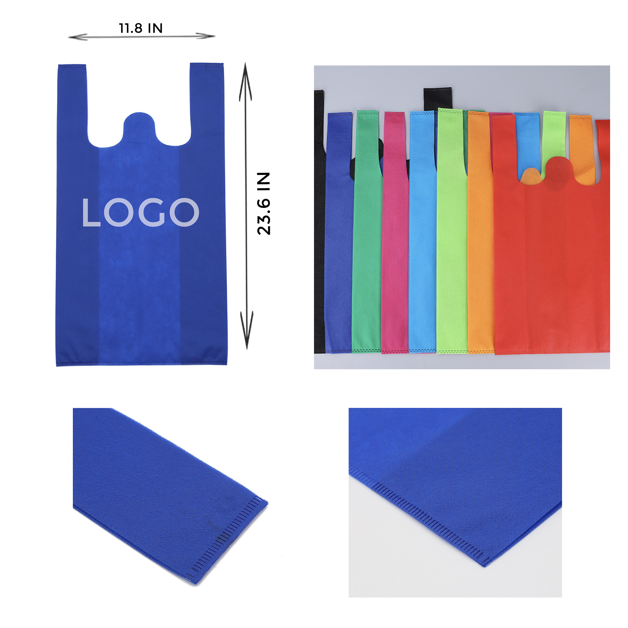 MOQ 10 PCS Eco - friendly Non - woven Vest Bag 1