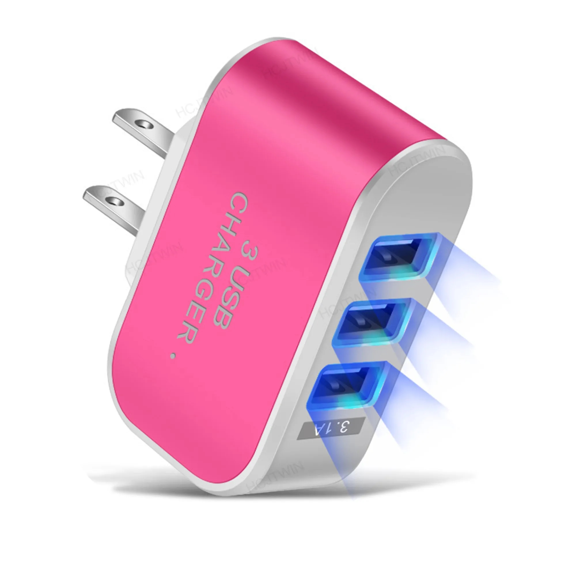 3-Port Usb Charger Block MOQ 100PCS 12
