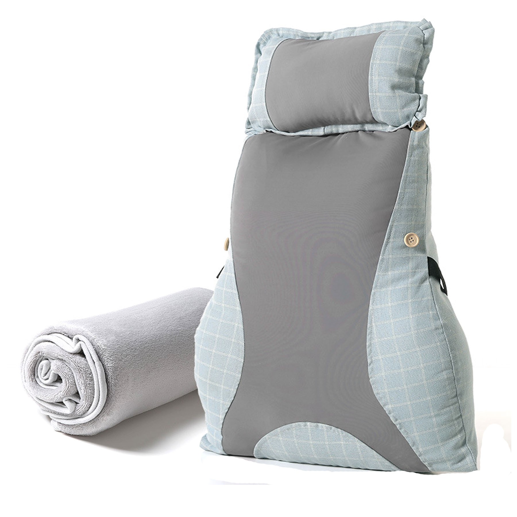 Office Lumbar Support Pillow With Blanket 8