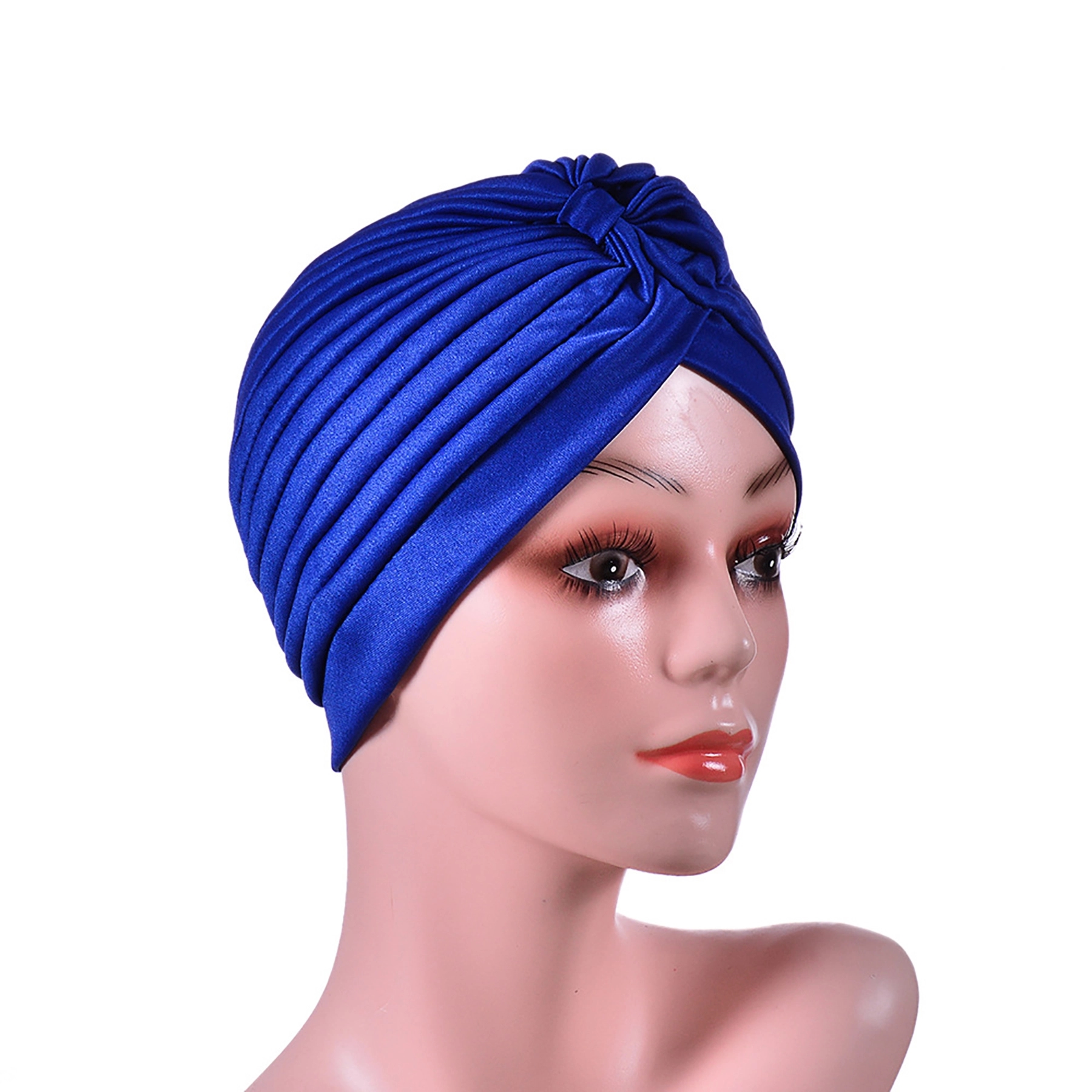 Stretch Turban Head Wrap Polyester Cap India 22