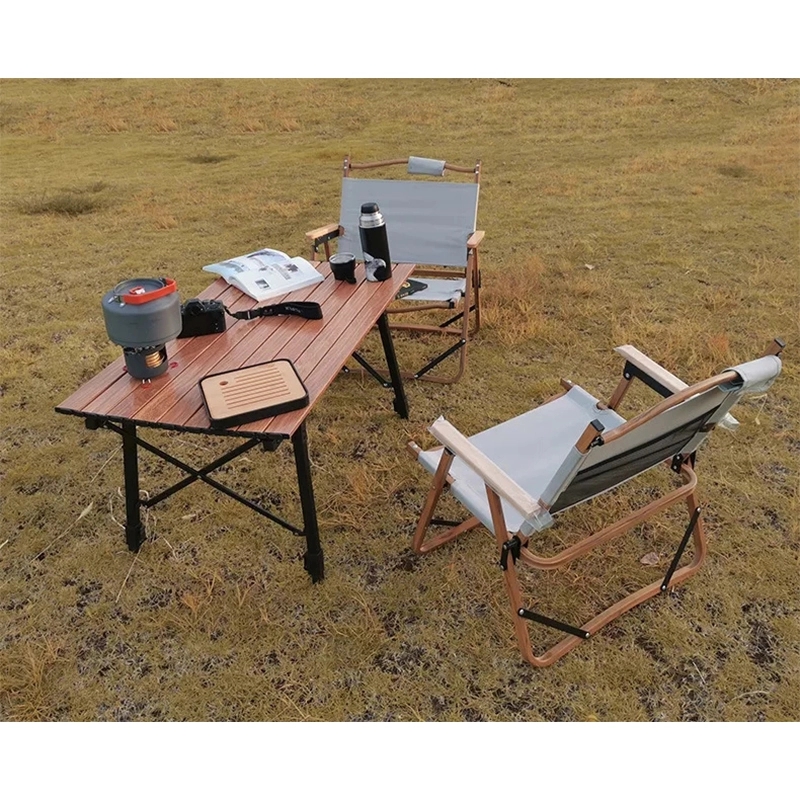 Outdoor Foldable Backpack Portable Wood Camping Chairs 10