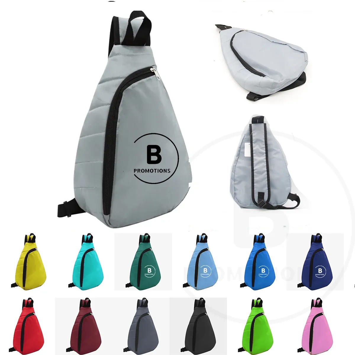 Portable Lightweight Sport Puffy Sling Backpack 2