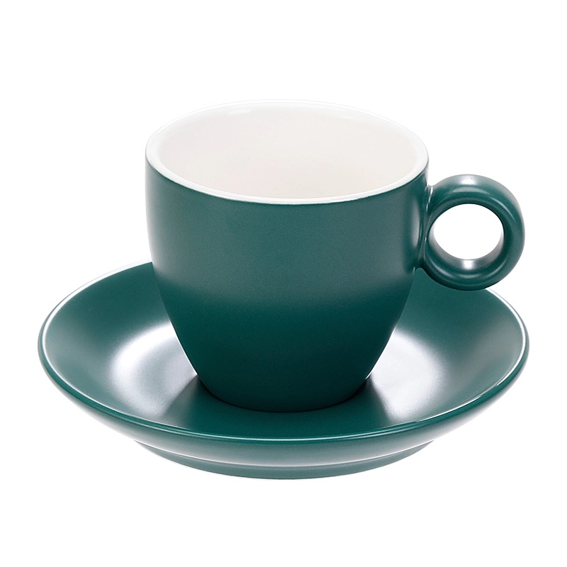 6 oz. Cups with Saucer for Latte Coffee 3