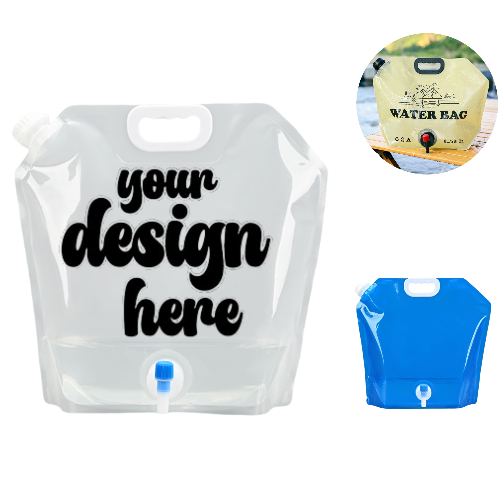 10L Faucet Large Capacity Hiking Water Bag 2