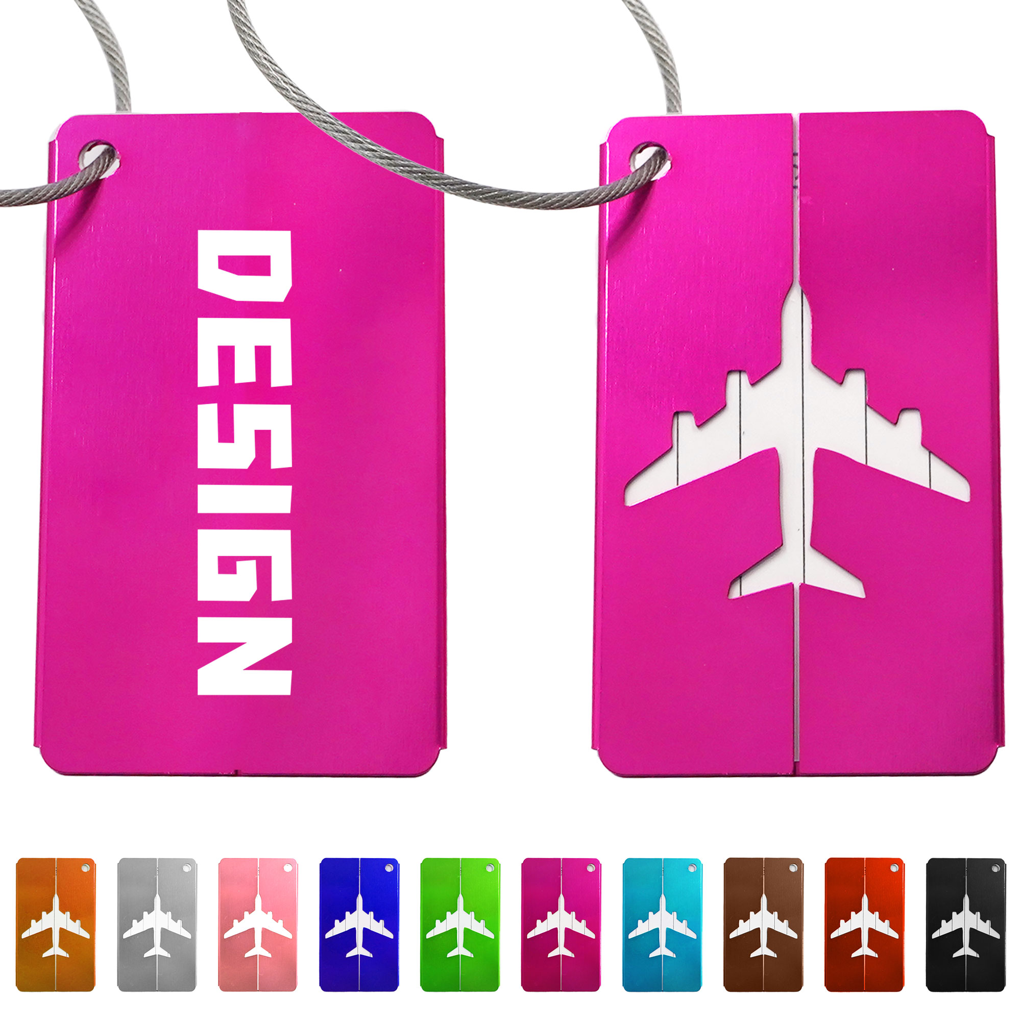 MOQ 20 Aluminum Luggage Suitcase Tag 2