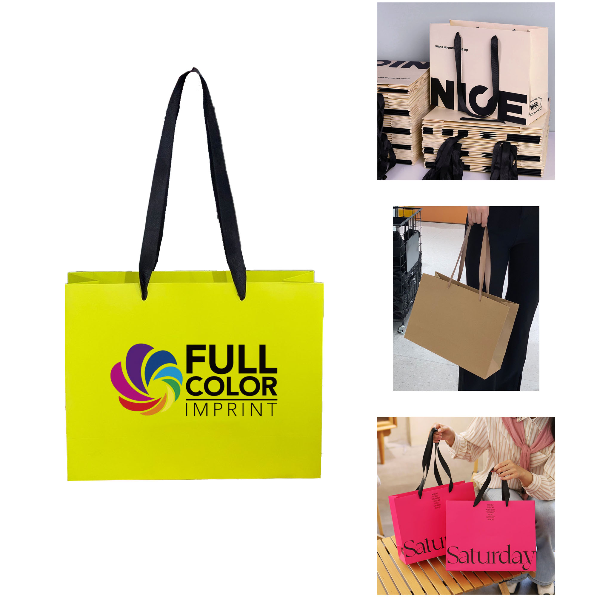 MOQ 50 pcs Gift Bags With Logo 2