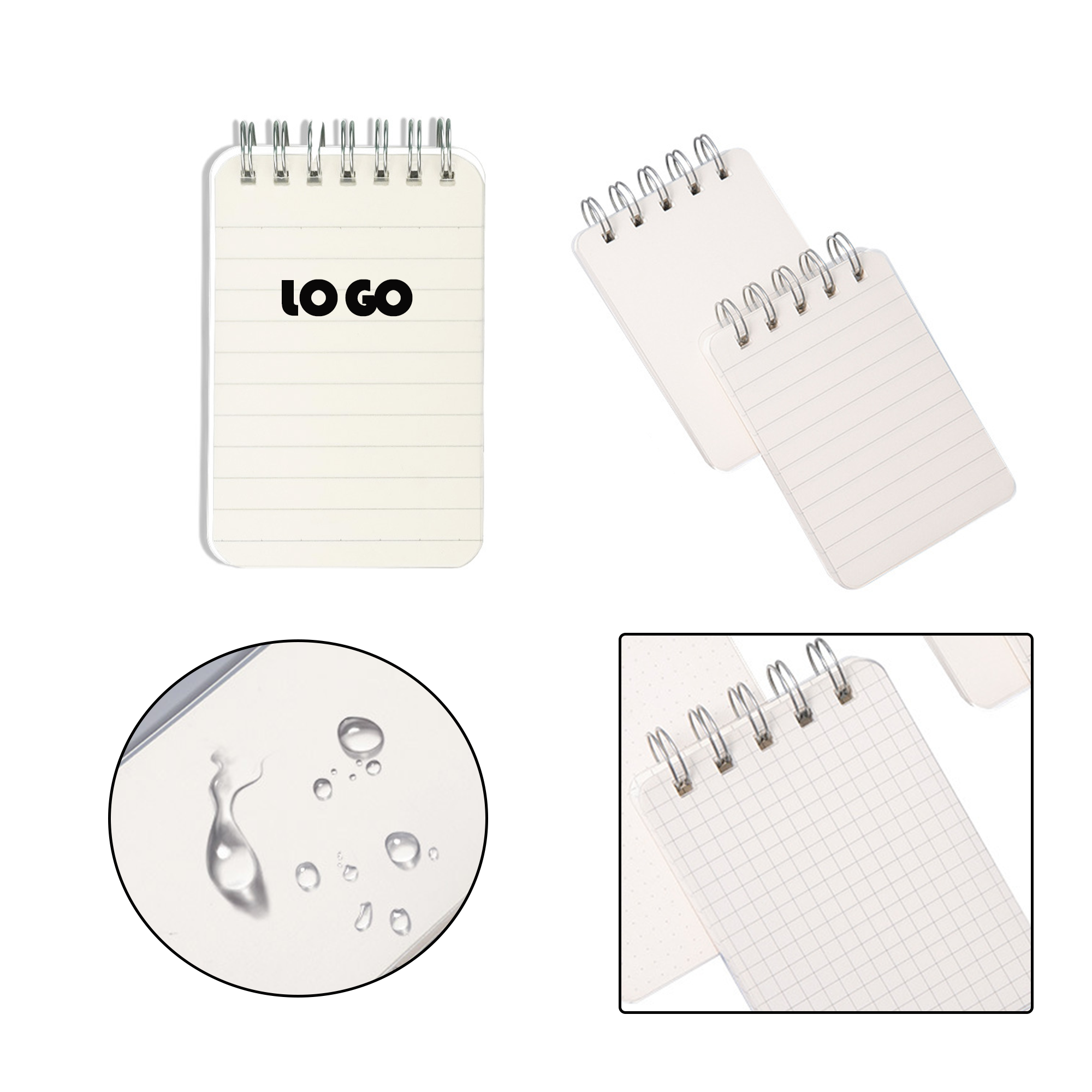 Mini Portable Transparent PP Coil Notebook 2