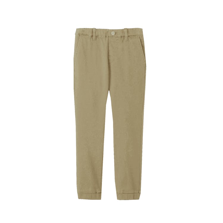 Boys' Stretch Twill Joggers - Khaki Small-XL 2