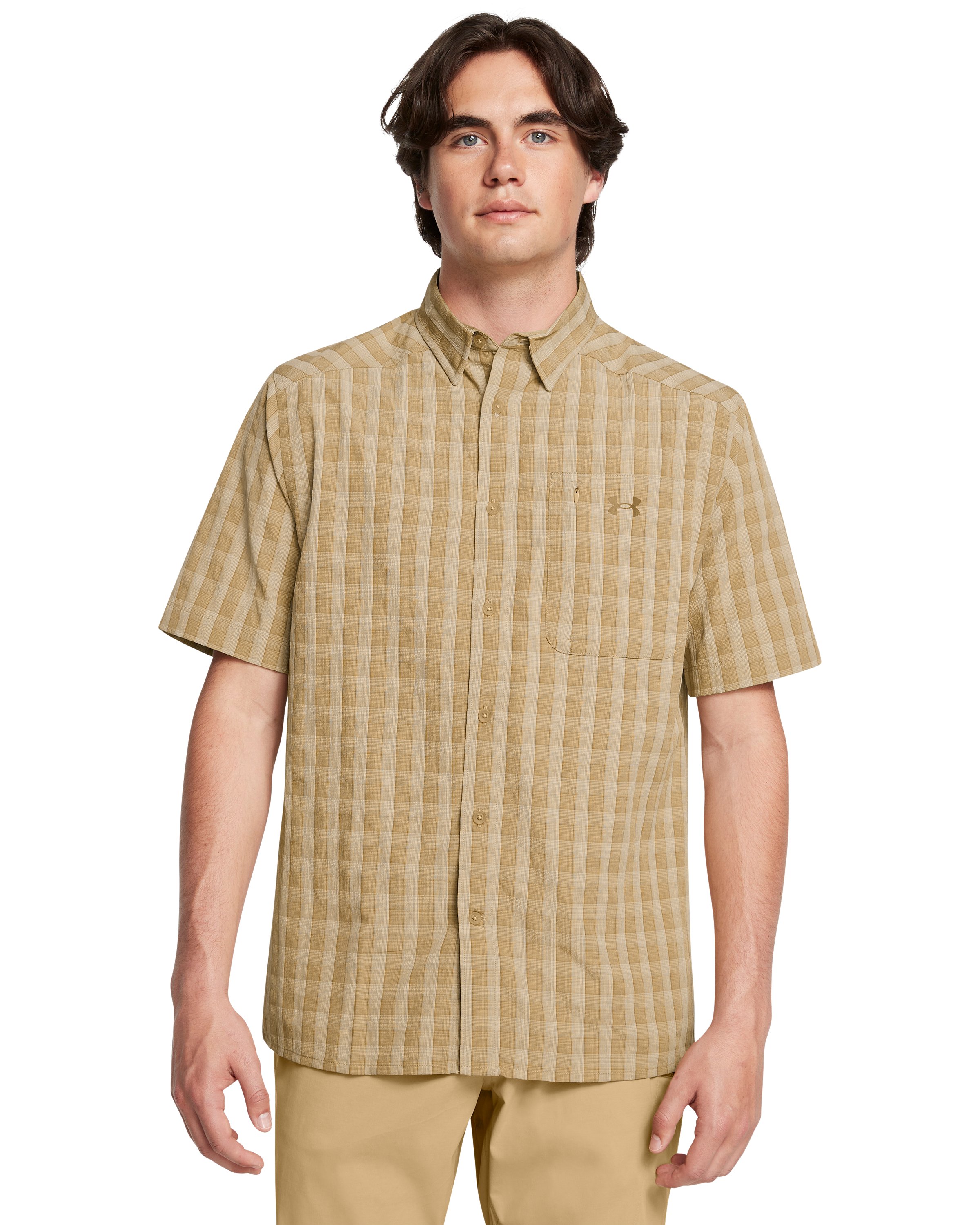 UA Drift Tide 2.0 Plaid Men's Short Sleeve 9