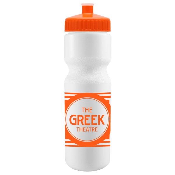 Cyclo-Cross 28oz Bike Bottle - White w/Push-Pull Lid 47