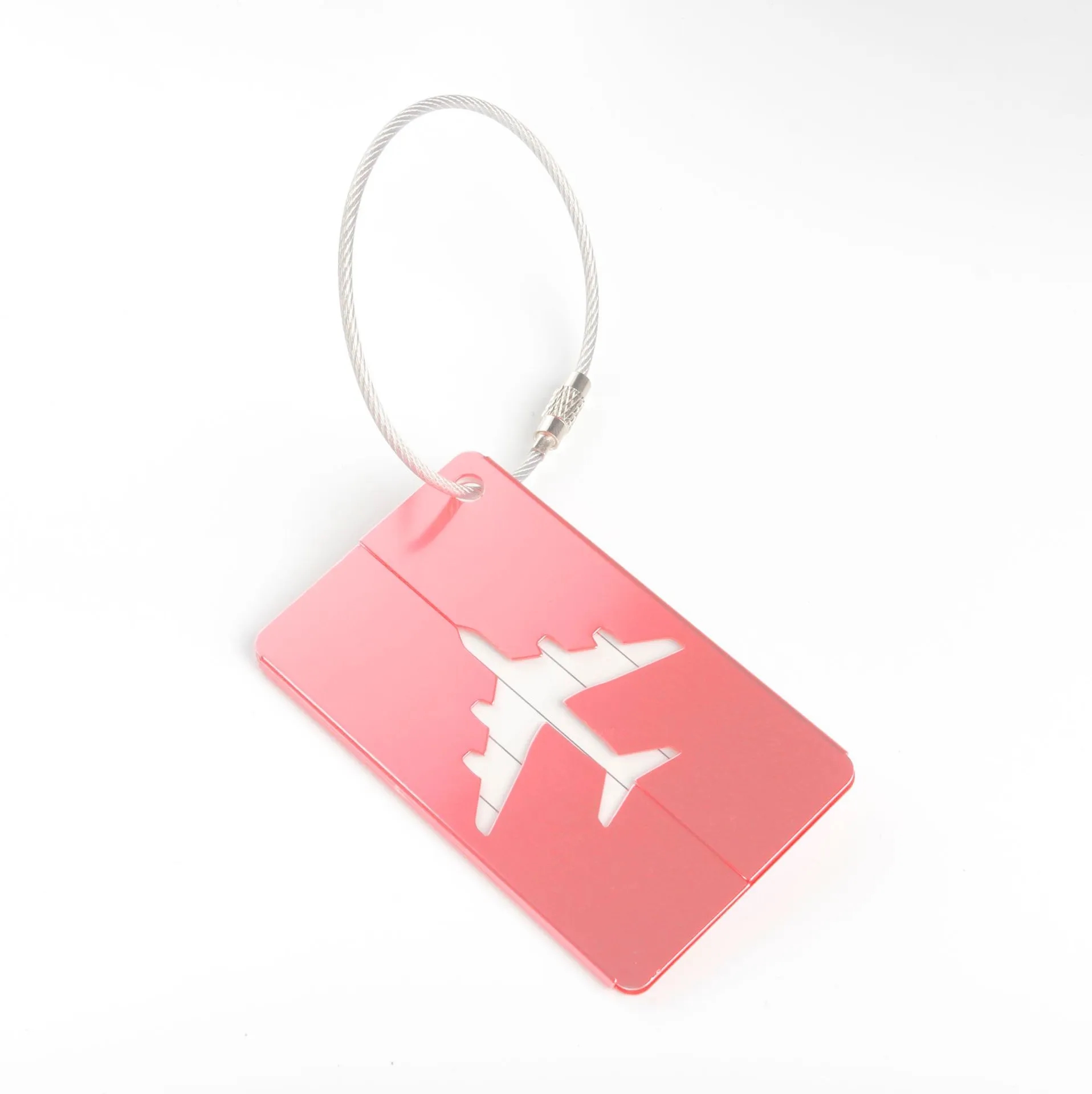Durable Airplane Aluminum Luggage Tag 3