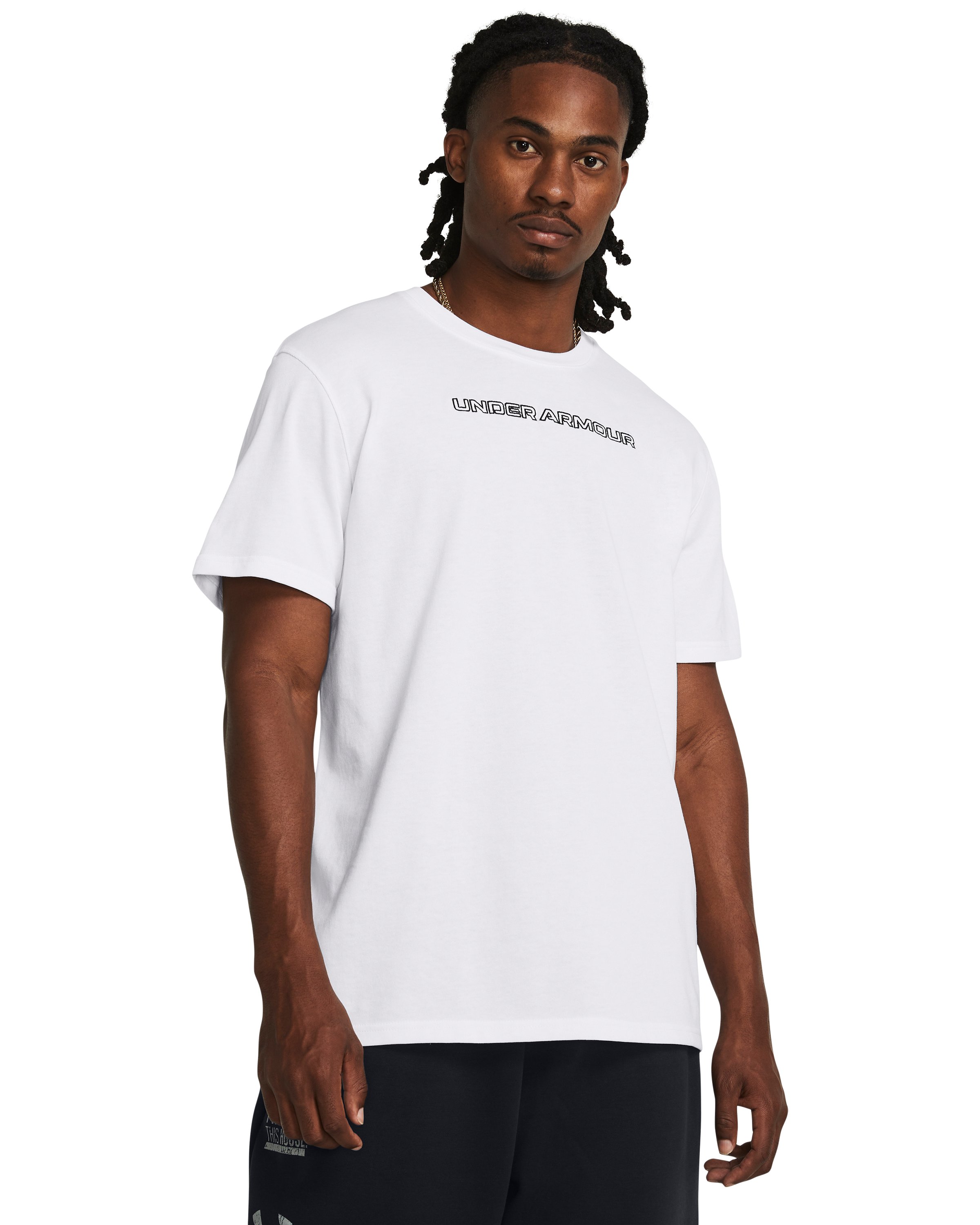 UA Heavyweight Logo Overlay Embroidered Men's Short Sleeve 2