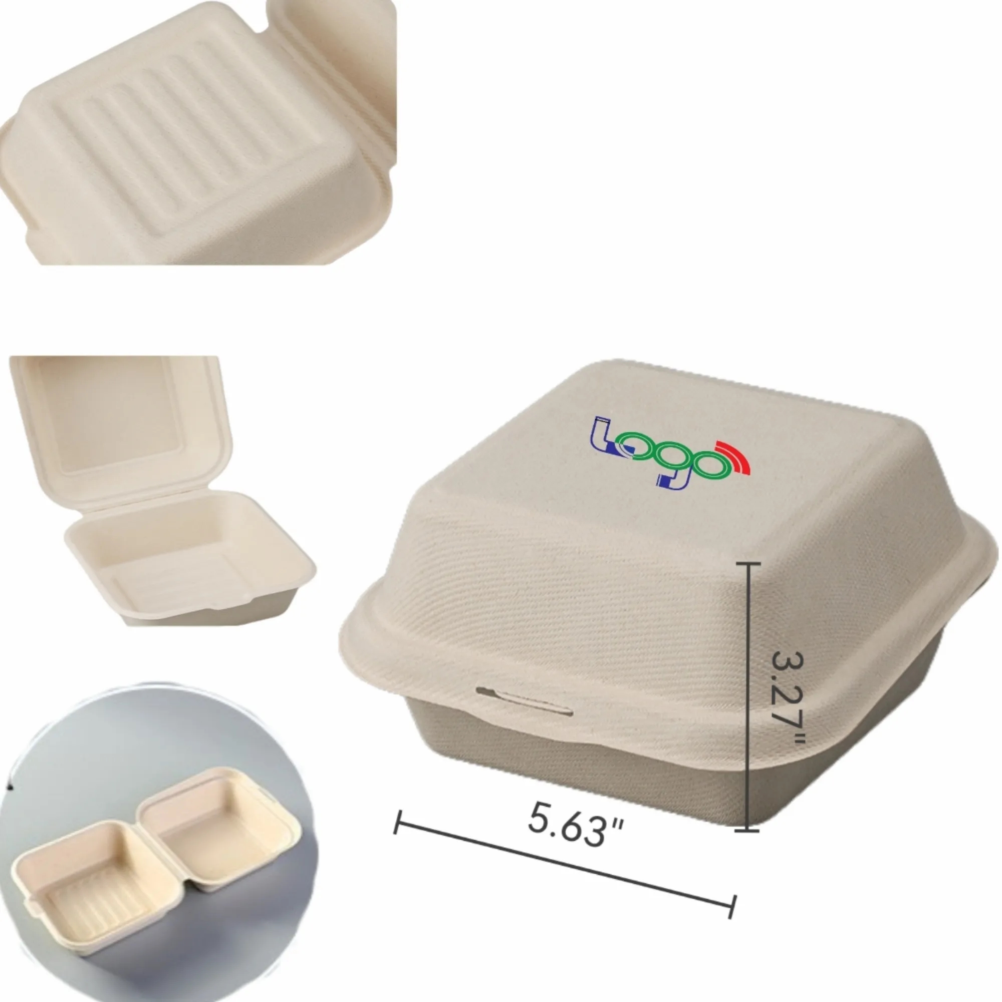 Pulp - based Degradable Bento Box 3