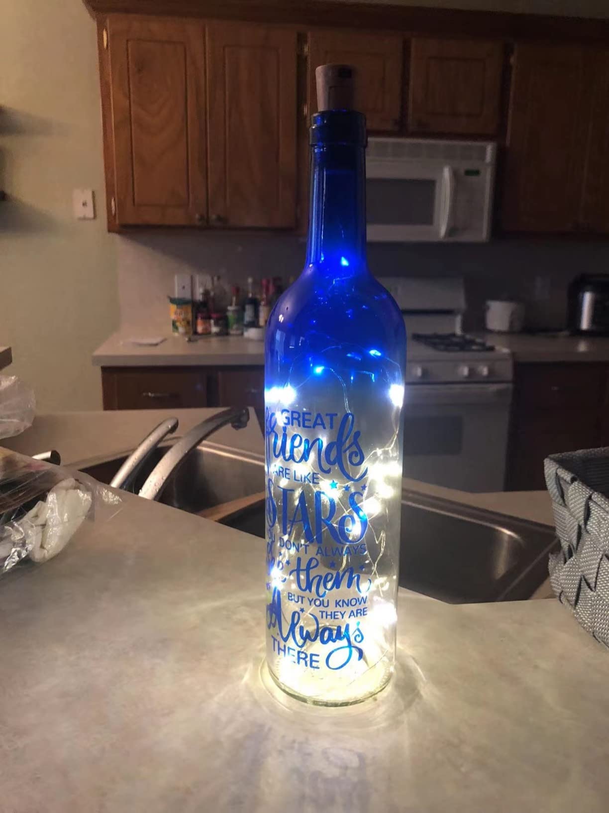 Wine Bottle Lights with Cork 2