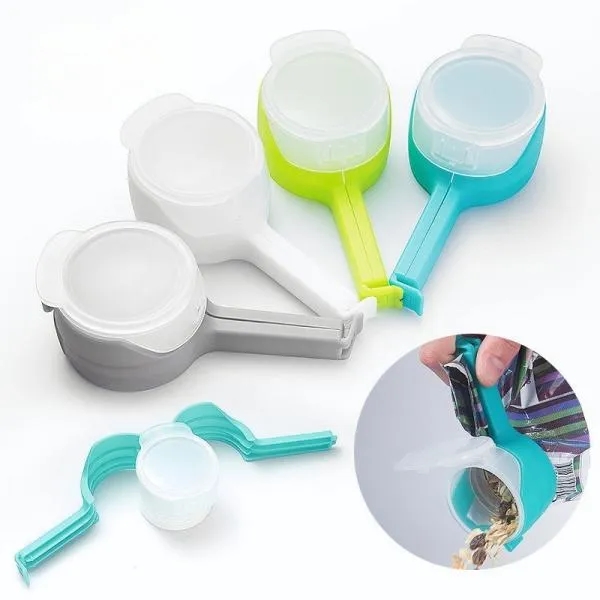 Multifunctional food sealing clip with lid 6