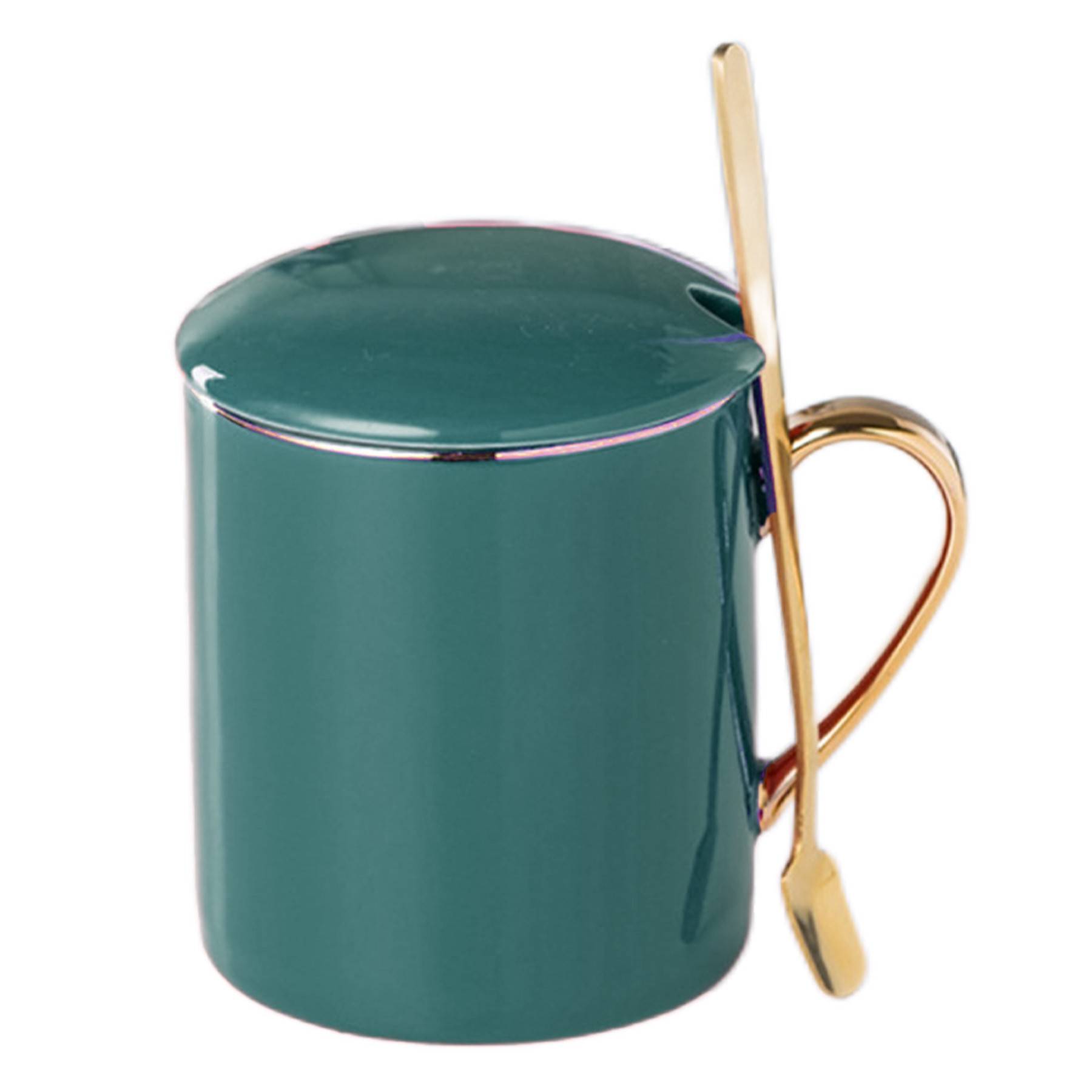 12Oz Gold Handle Ceramic Mug 4