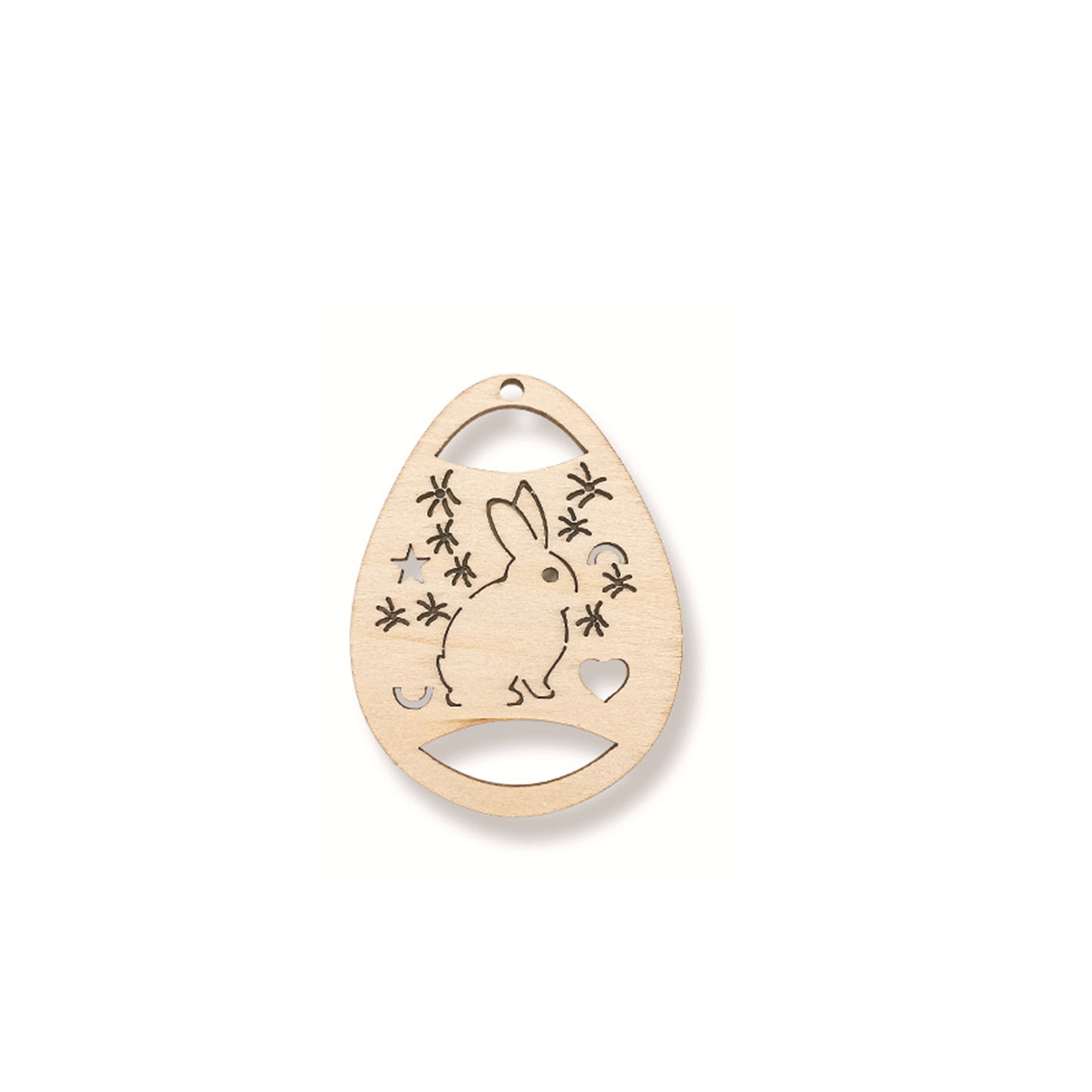 Natural Wood Christmas Tree Pendant 76