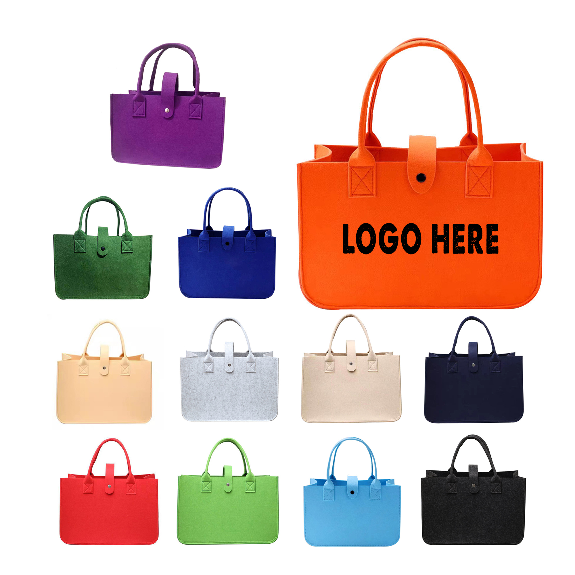 Large Felt Bag, Large Tote Bag 1