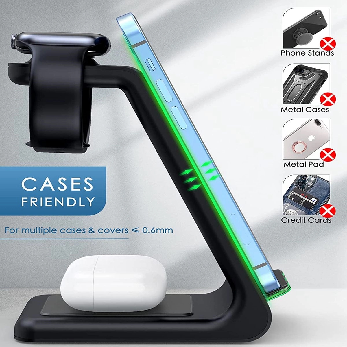 3 in 1 Wireless Charger Dock Station 9