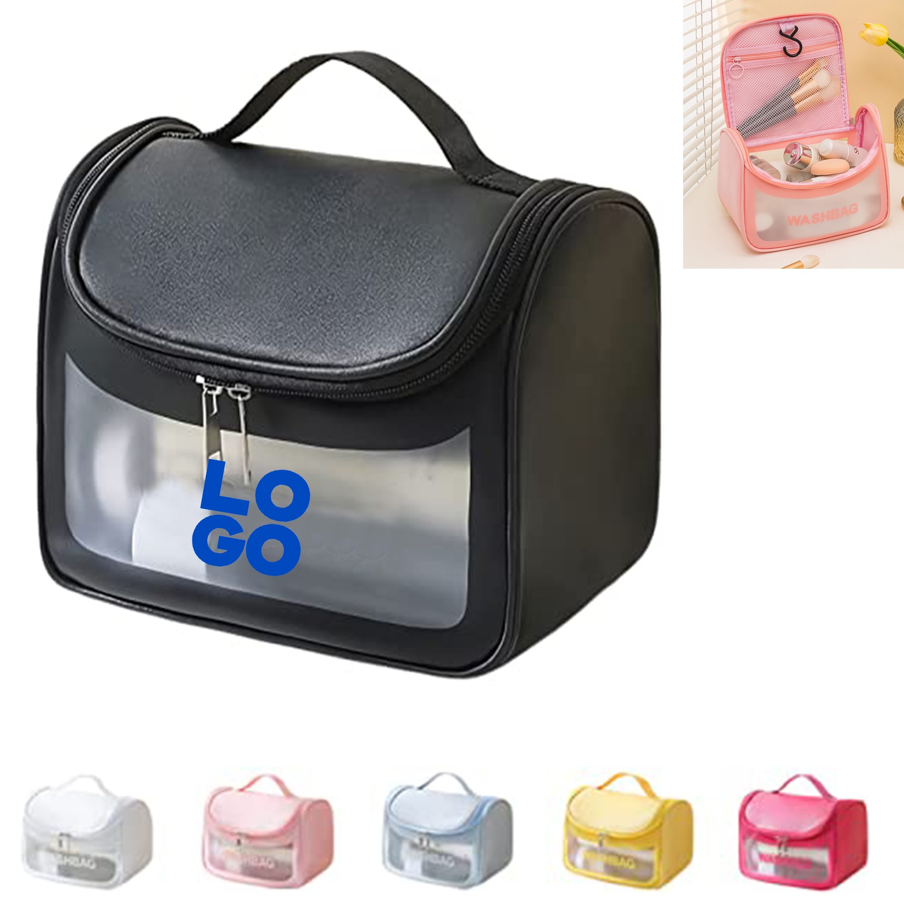 PVC Stripe Cosmetic Bag 2