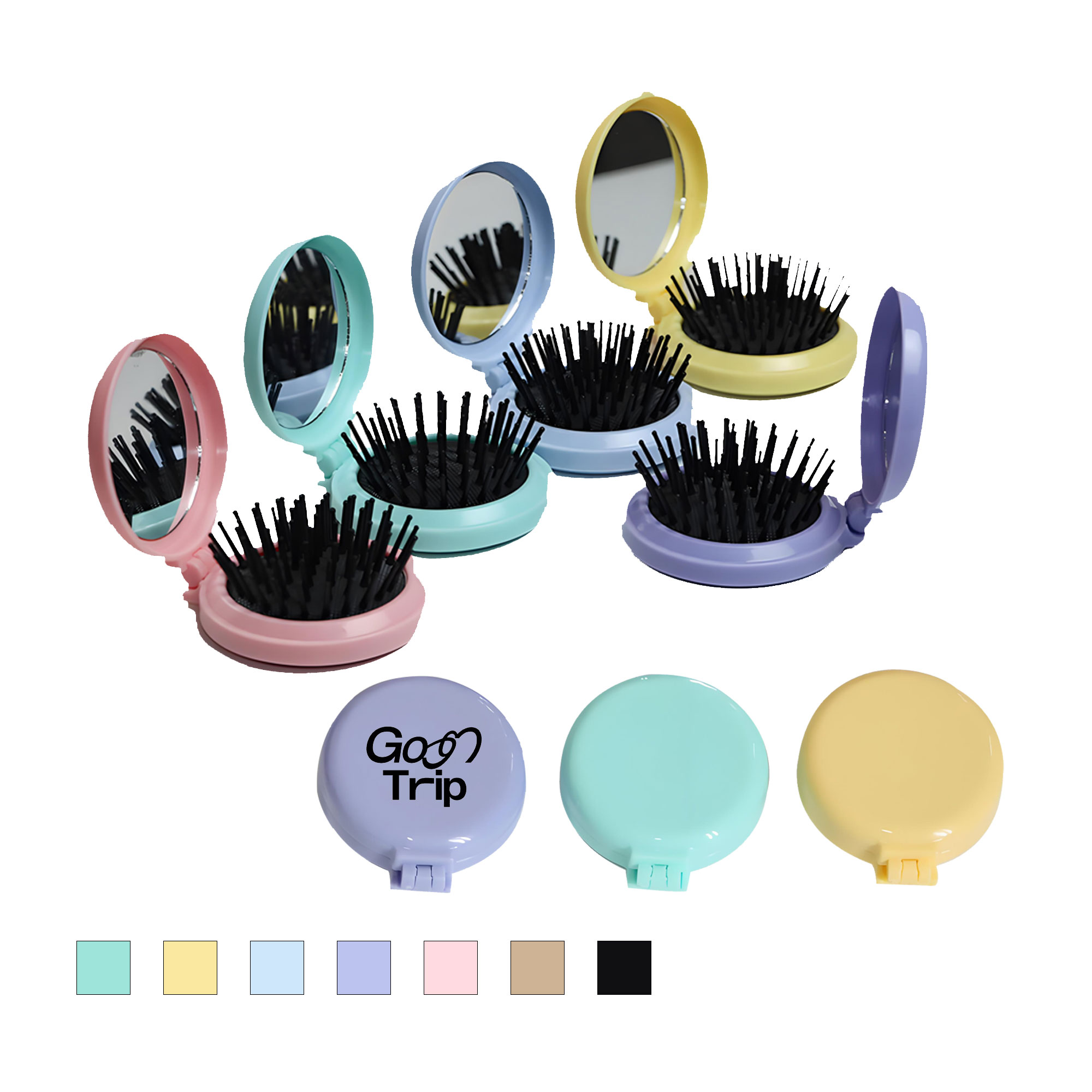 Diy Cute Integrated Mirror Comb 2